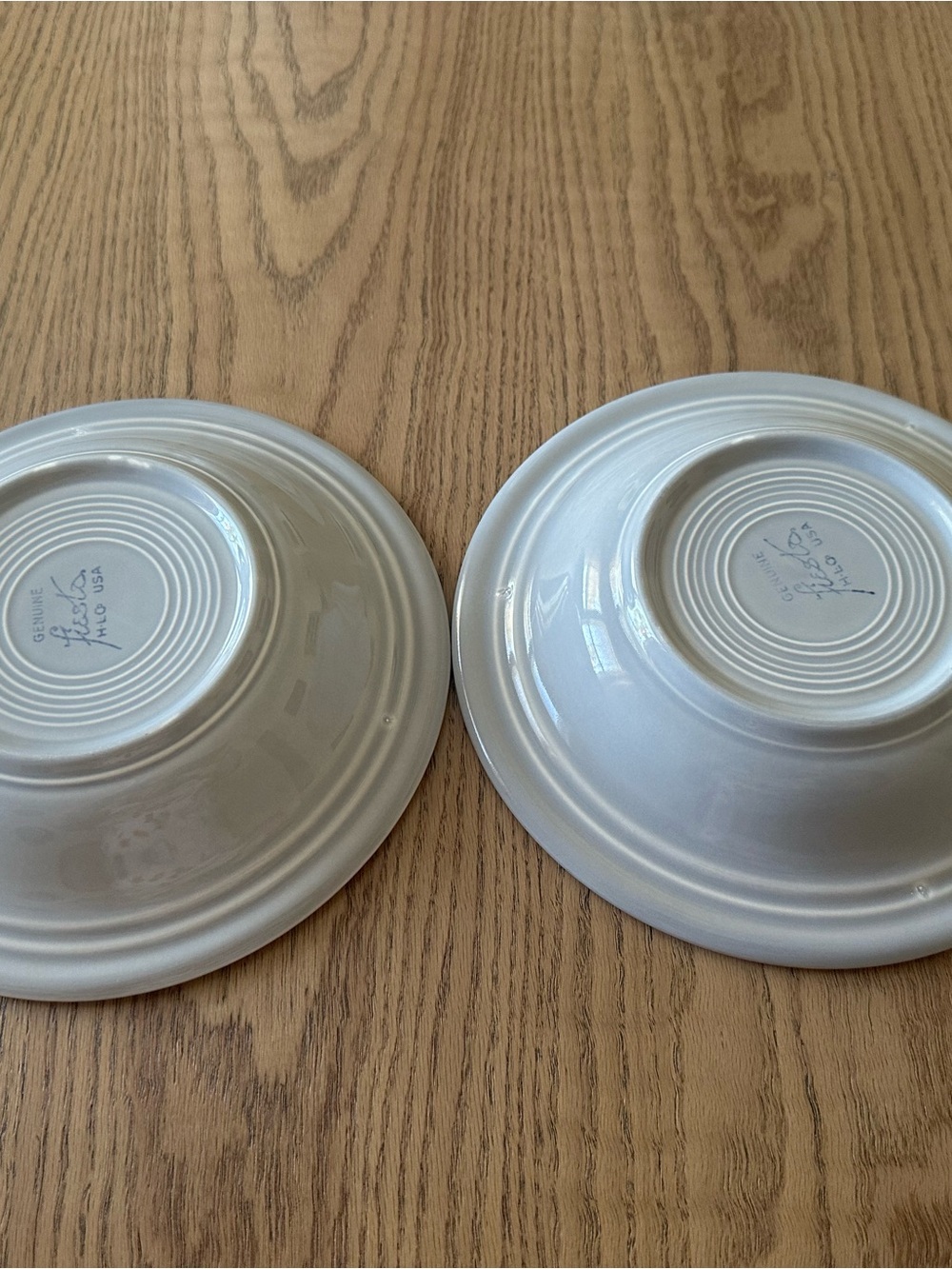 Fiestaware Gray Nested Ring Serving Bowls - Pair - Picture 3 of 4